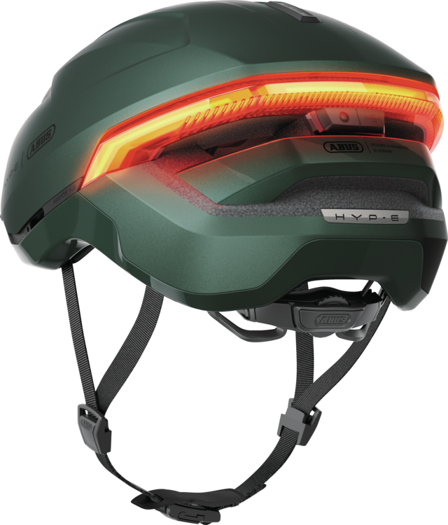 Abus Casco Urban Hyp-E con luci e indicatori di direzione