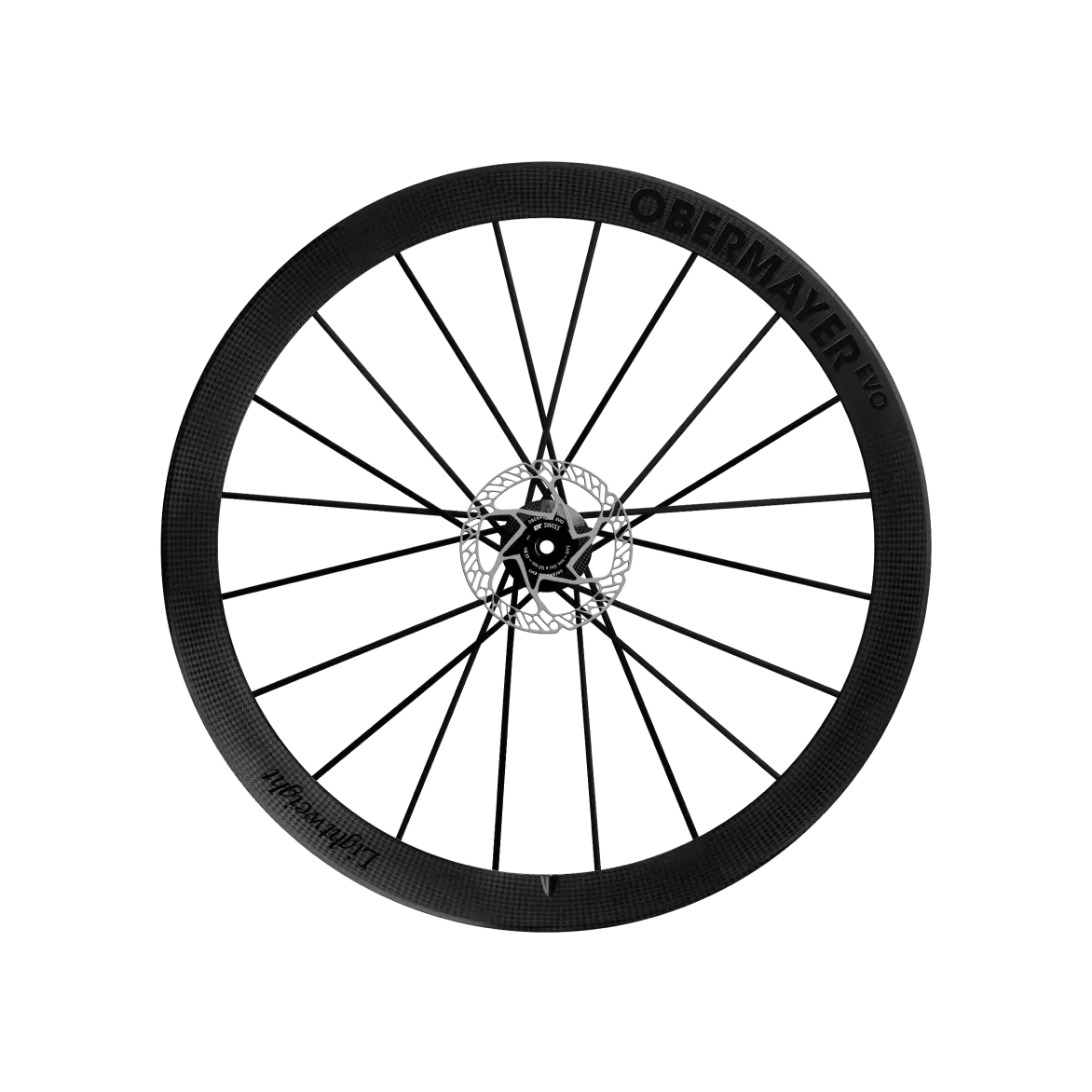 Lightweight OBERMAYER EVO Schwarz Edition - Coppia di Ruote in Carbonio