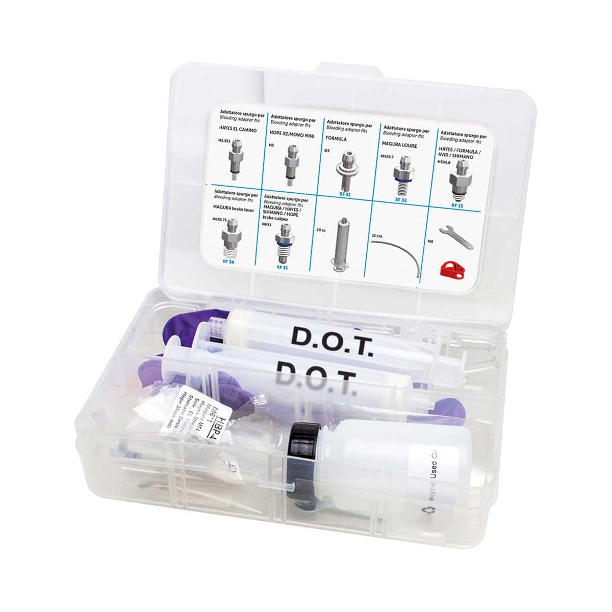 Kit spurgo Olio DOT per freni a disco